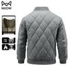 MIIOW Men's Baseball Collar Padded Jacket