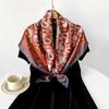 New Silk Scarf Ladies Cashew Printed Wrap Scarf Satin Scarf Satin Scarf Satin Large Square Scarf Shawl