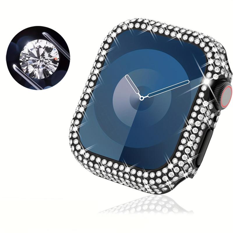 Sparkling Rhinestone For Apple Watch Case Fits 38/40/41/42/44/45/49mm Compatible with Ultra/SE/10/9/8/7/6/5/4