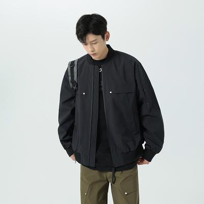 Jacket Men's Trendy Loose Youth Autumn Outdoor Casual Thin Lapel Work Jacket Men's