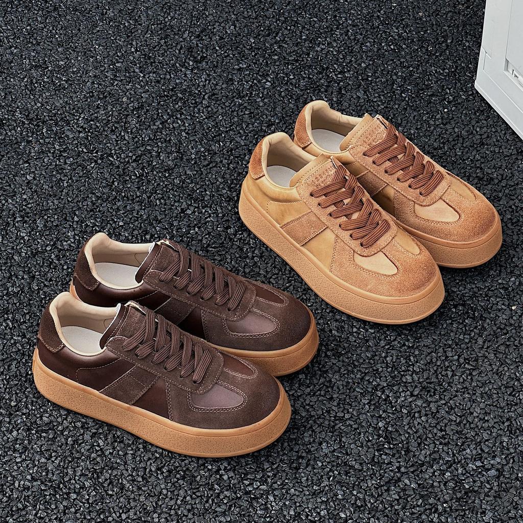 Platform-soled German training shoes for women's autumn new versatile polish sports and leisure board shoes Forrest Gump shoes for women