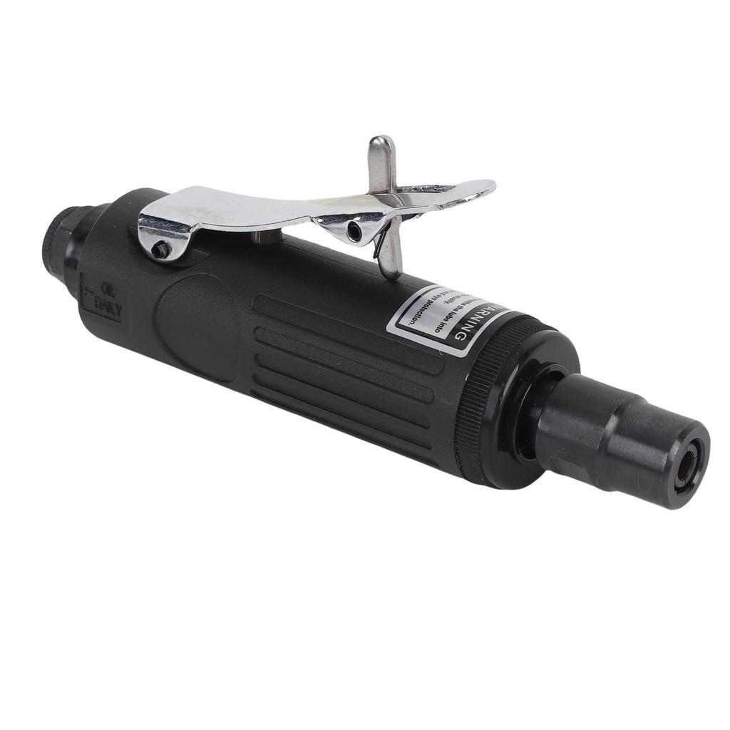 Pneumatic Die Grinder Kit 25000 RPM 90PSI Working Pressure 1/4 Inch Air Straight Die Grinder Set for Grinding Cutting Polishing