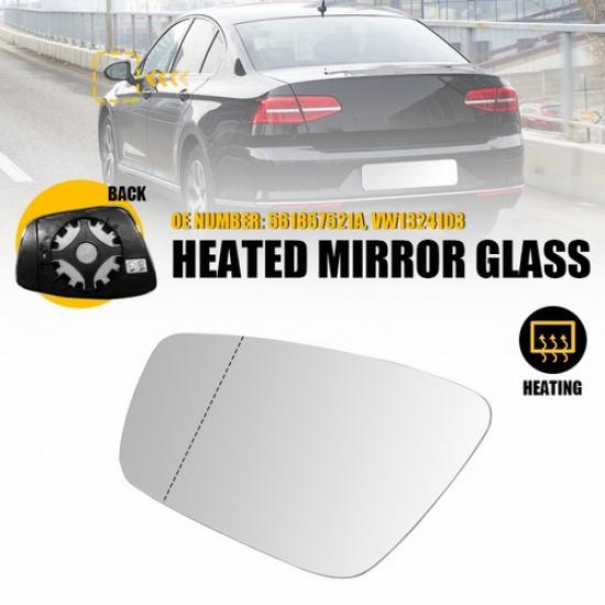 Mirror Glasses Driver Left Side Heated for VW Hand 561857521A Volkswagen Pass N
