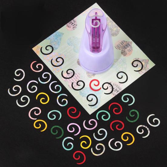Briefmarkenstempelstanzer für Papierbasteln Rechteckiger Stempel Dekorative Formen Stanzhebelbetätigung Bastelpapierstanzer für Scrapbooking Kartenherstellung DIY Geschenk