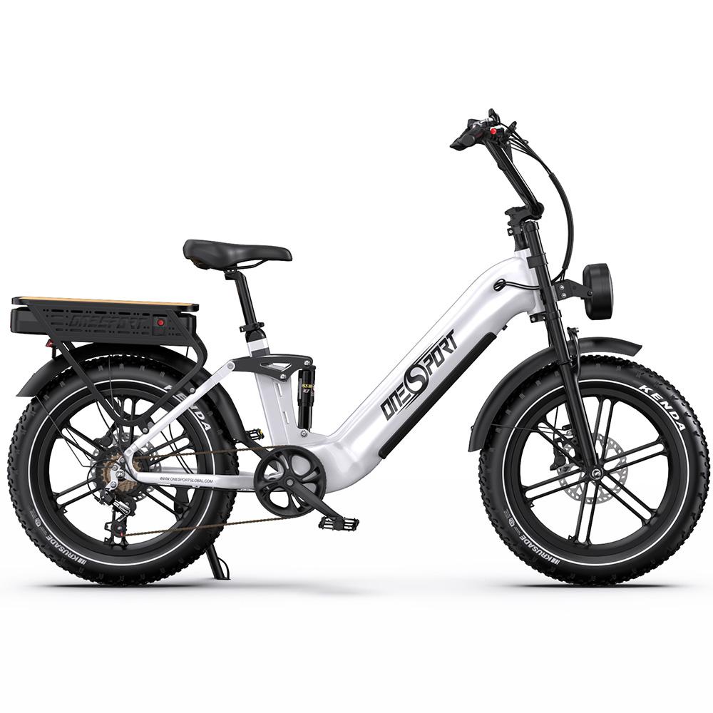 Elektrofahrrad Onesport 20" 500W Motor Vollfederung 48V 36AH Erwachsenen E-Bike Höchstgeschwindigkeit 25 km/h 7 Gänge Zuladung 120 kg OT08 Pro