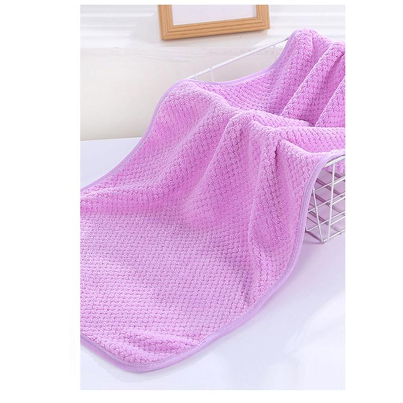 35x75cm Coral Velvet Polyester Brokátový ručník Měkký savý Pohodlný dárek Bytový textil Koupelnové potřeby