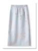 2025 Pink Embroidered High-Waist Midi Skirt - New Slimming Chinese Style