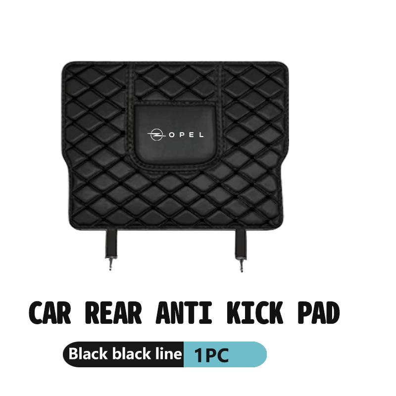 Car Anti-kick Pad Leather Seat Back Protector Anti Scratch Mat For Opel Meriva Mokka Grandland Vectra Zafira Vivaro Antara