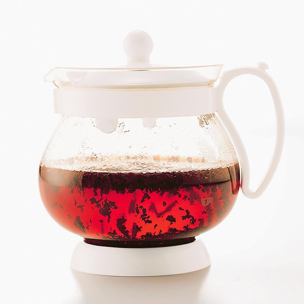 HARIO Jumping Leaf Pot for 2-3 People, White, JPP-50W