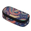 Pen Case High Capacity Zipper Closure 300D Polyester with Main Storage Mesh Pocket and Organized Pen Holders for Daily School Use