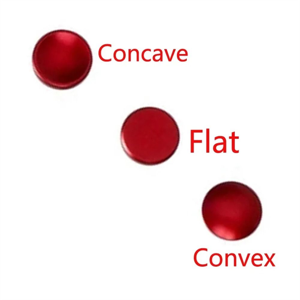 Flat Convex Concave Shutter Release Button Black Red Silver Camera Triggers Camera Accessories