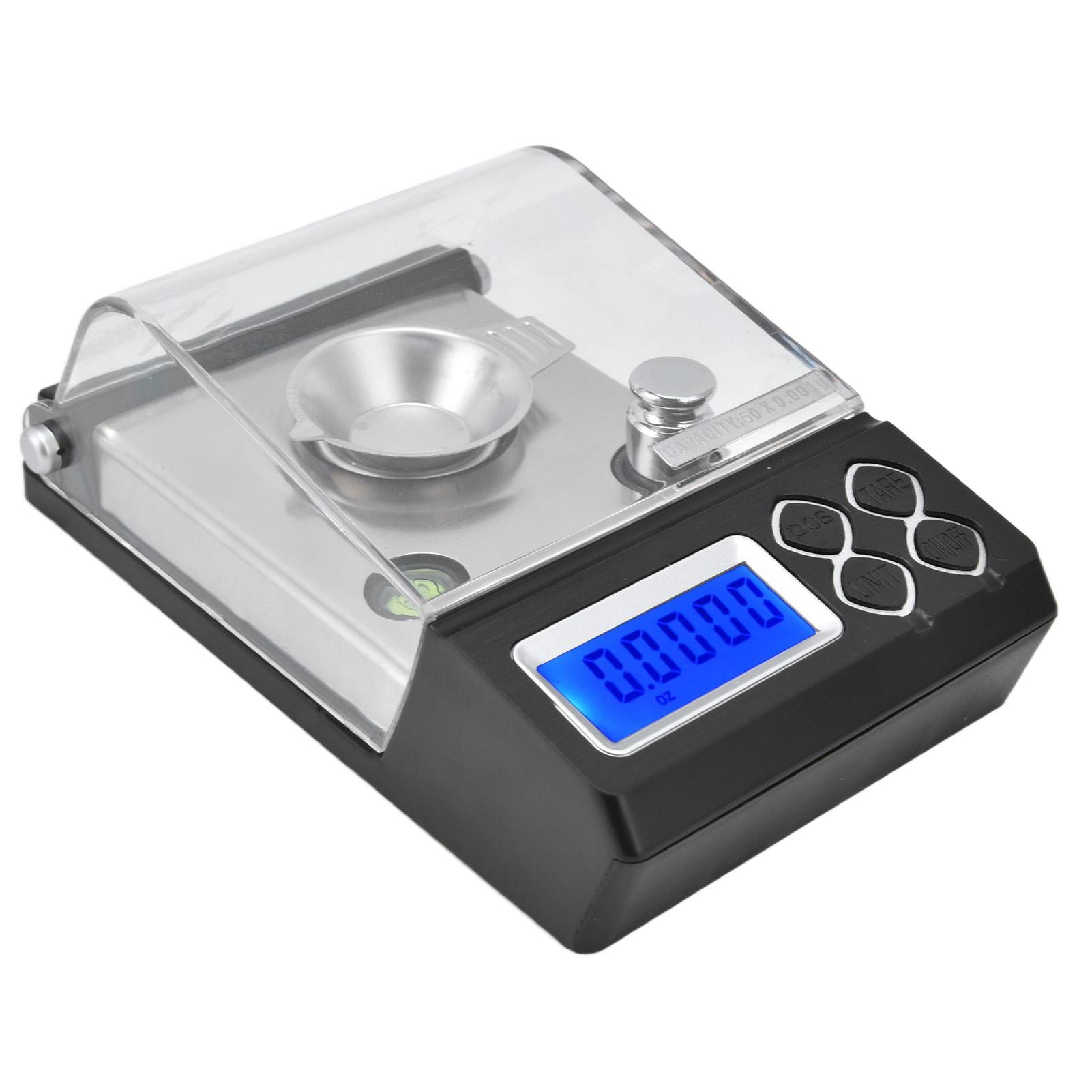 

Цифровые каратные весы Портативные точные цифровые миллиграммовые весы для взвешивания ювелирных изделий50 г0,001 г