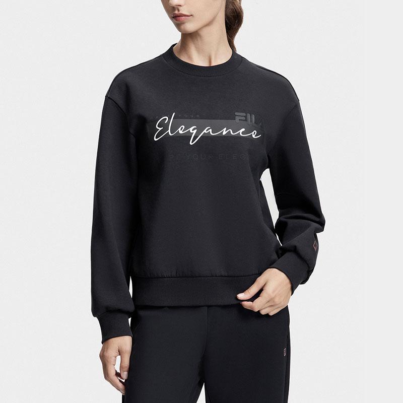 

New FILA Sweatshirts Women s Pitch Black A11W341208F-BK S