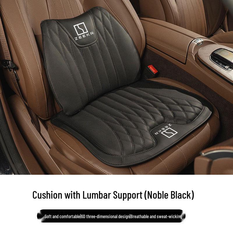 Zeekr Car Seat & Lumbar Cushion - Compatible with 001, FR, 009, 7X Models, All-Season Comfort.