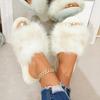 Plus Size Cotton Slippers for Women Thick and Lightweight Anti-slip Cotton Shoes, Bedroom Warm Slippers
