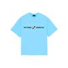 WE11DONE T-Shirts Unisex Blue Crew Neck Moderate WD-TT3-21-565-U-SK