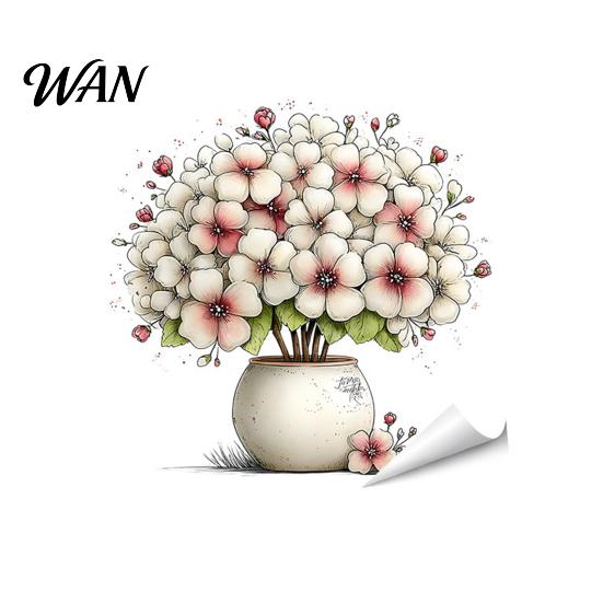 Sunlight Friendly Window Decal Spring Summer Flowers Clings Double Sided Tulip/Rose/Wildflowers Damage-free Sticker In Vase Decals Anti-Collision
