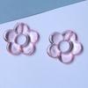 Colored Perforated Beads Hollow Flowers-Shaped Pendant DIY Clothing Accessories Earrings Hairpin Phone Shells Material