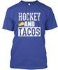Hockey And Tacos Funny Taco Distressed Mens Premium T-Shirt Made In USA S-5XL
