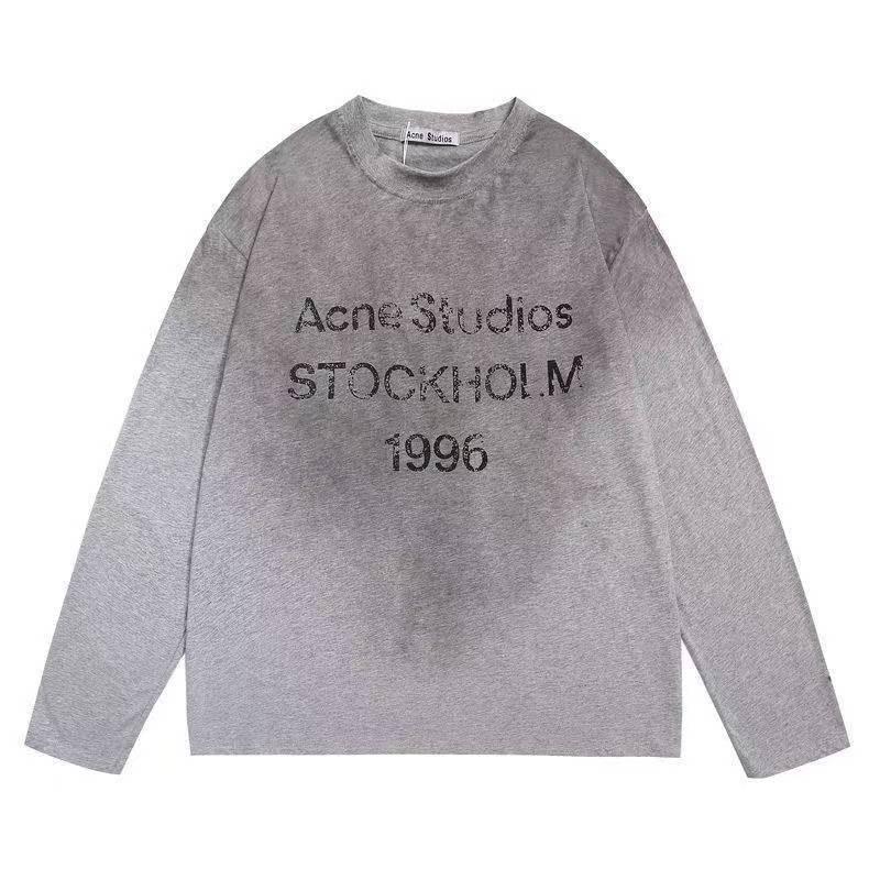 Unisex Vintage Gewassen Katoenen T-shirt Met Letterprint Tie-Dye Zoom Ronde Hals Losse Pasvorm Top