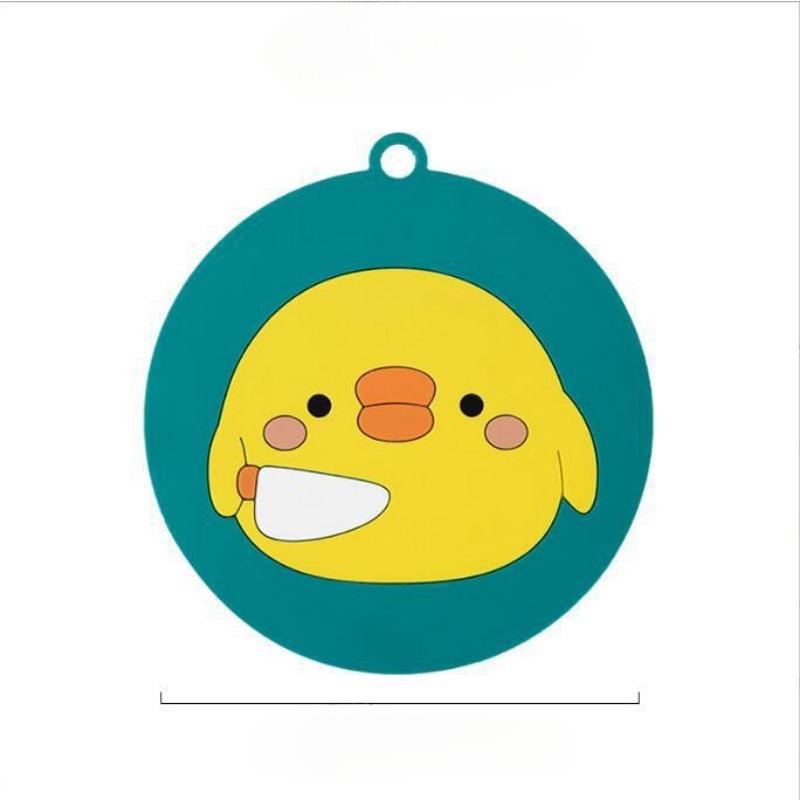 Cartoon Hitzebeständiges Pad Niedlich und Rutschfest Haushalt Küche Anti-Verbrühungs-Pad Silikon Untersetzer