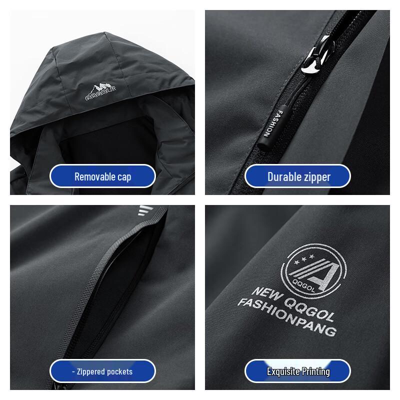 MiiOW Men's Outdoor Windbreaker Jacket