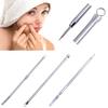 3 Pcs Double Ended Blackhead Comedone Blemish Acne Extractor Remover Tool Set