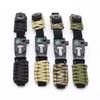 Linpan Outdoor Survival Paracord Bracelet with Compass