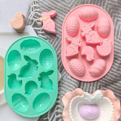 Bunny Easter Egg Mold Egg Shaped Chocolate Mold DIY Cookies Mold  Easter