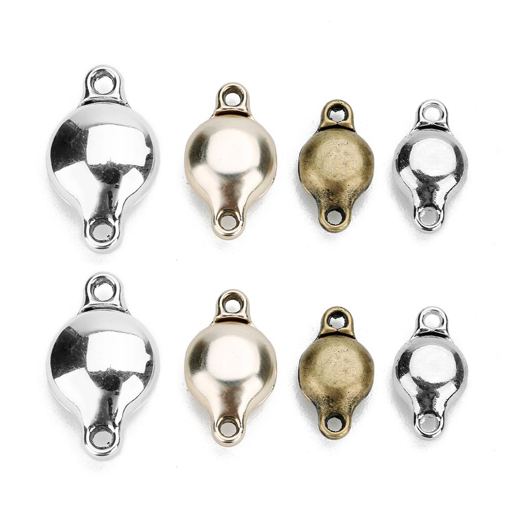 5pcs Alloy Strong Magnetic Clasps Flat Round End Clasps Buckles Connectors For Jewelry Making DIY Necklace Bracelets Accessories