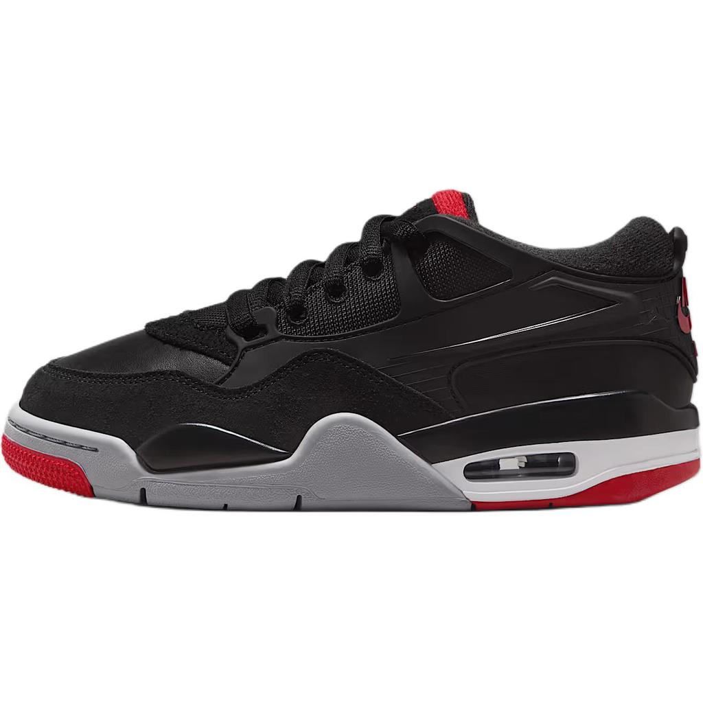 Air Jordan 4 RM GS Bred Kids Sneakers Black Wolf-Grey White FQ7938-061