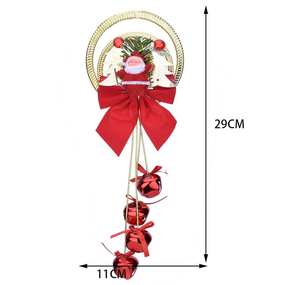 

1 шт. Рождественский бант двойной колокольчик орнамент Рождественская елка дверь подвесное украшение кулон adornos de navidad рождественские украшения