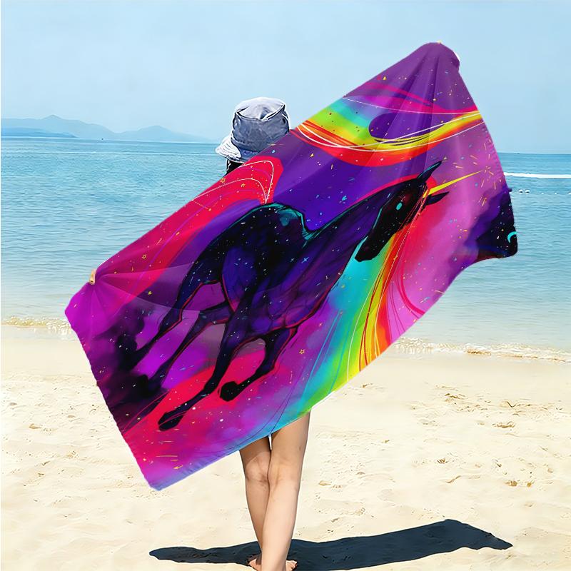 1Pc Little Pony Adventure Beach Towel Microfiber Beach Towel Thin Absorbent For Beach Swimming Yoga Bath Sports 0917120