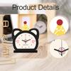 Table Clock Desk Silent Unique Ornament Home Decoration for Bedside Countertop Bedroom