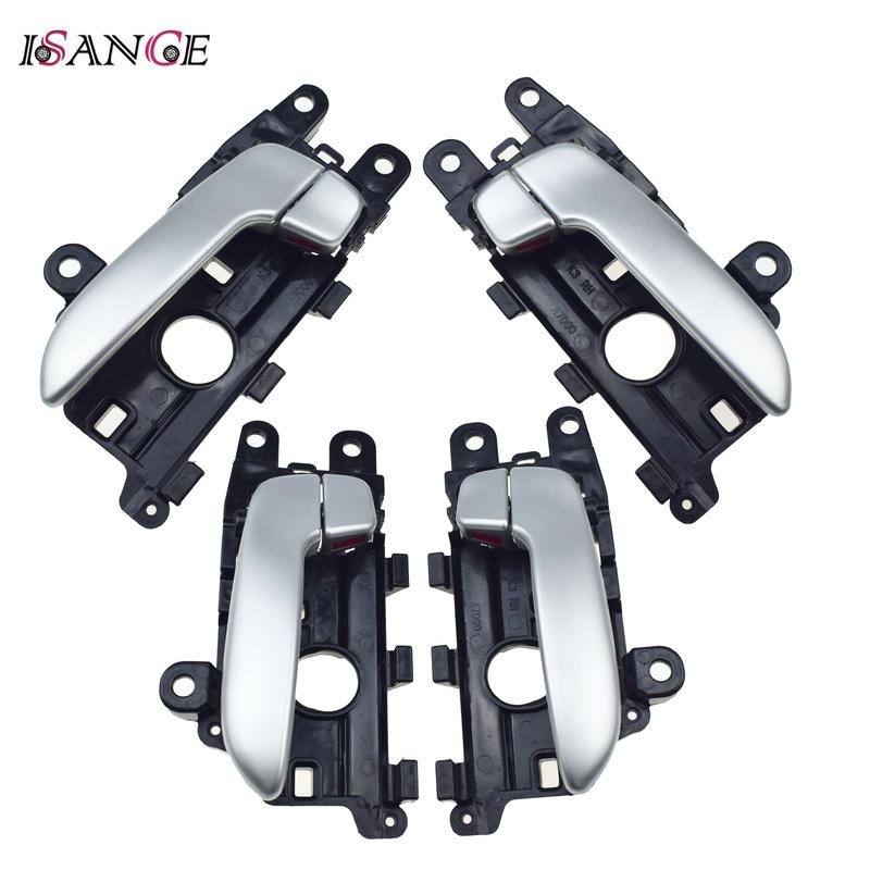 4pcs For Kia Forte Cerato 2.0L 2014-2018 & Forte Koup 2014-2017 Silver ide Door Handle Front Rear Left Right Driver Passenger