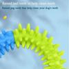 Cute Dog Toys Training Flying Discs Pet Ring Spiky Circle Ring Dog Bite-Chew Molar Cleaning Tooth Pet Supply Toy Dog Accessories
