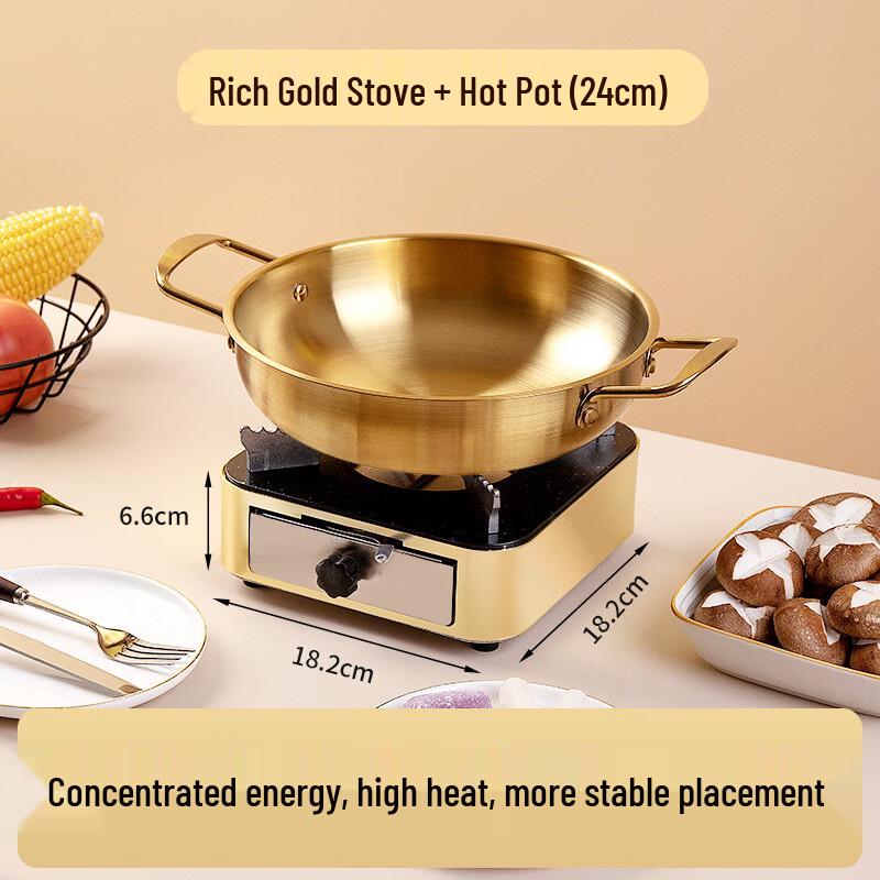 Portable Alcohol Stove & Hot Pot Set