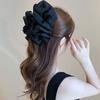 Pinza per Capelli da Donna Decorazione in Tessuto Multistrato Colore Solido Artiglio Forte Antiscivolo Decorazione Capelli Organizzazione Strumento per Acconciatura da Donna
