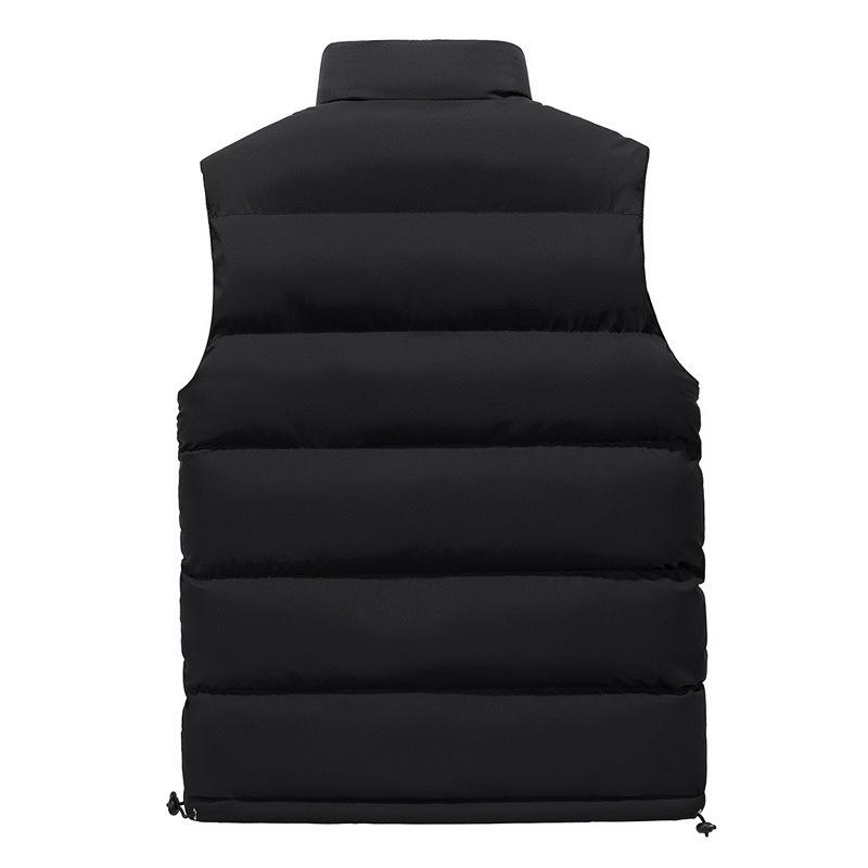 Large Size Casual Men's Vest Men's Slim Fit 2025 Hot Sale Autumn and Winter Warm Feather Cotton Vest