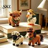 Detailed Beading Tutorial Tiny 3D Beaded Animal Kit, Cute DIY Kit with Colorful Beads and Craft With And Thread Instructions, 4 Designs Handmade