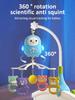 Baby Music Rotating Bed Bell Toy Cute Owl Shape Modern Baby Hanging Rattle Music Bedside Bell Toy Holiday Gift