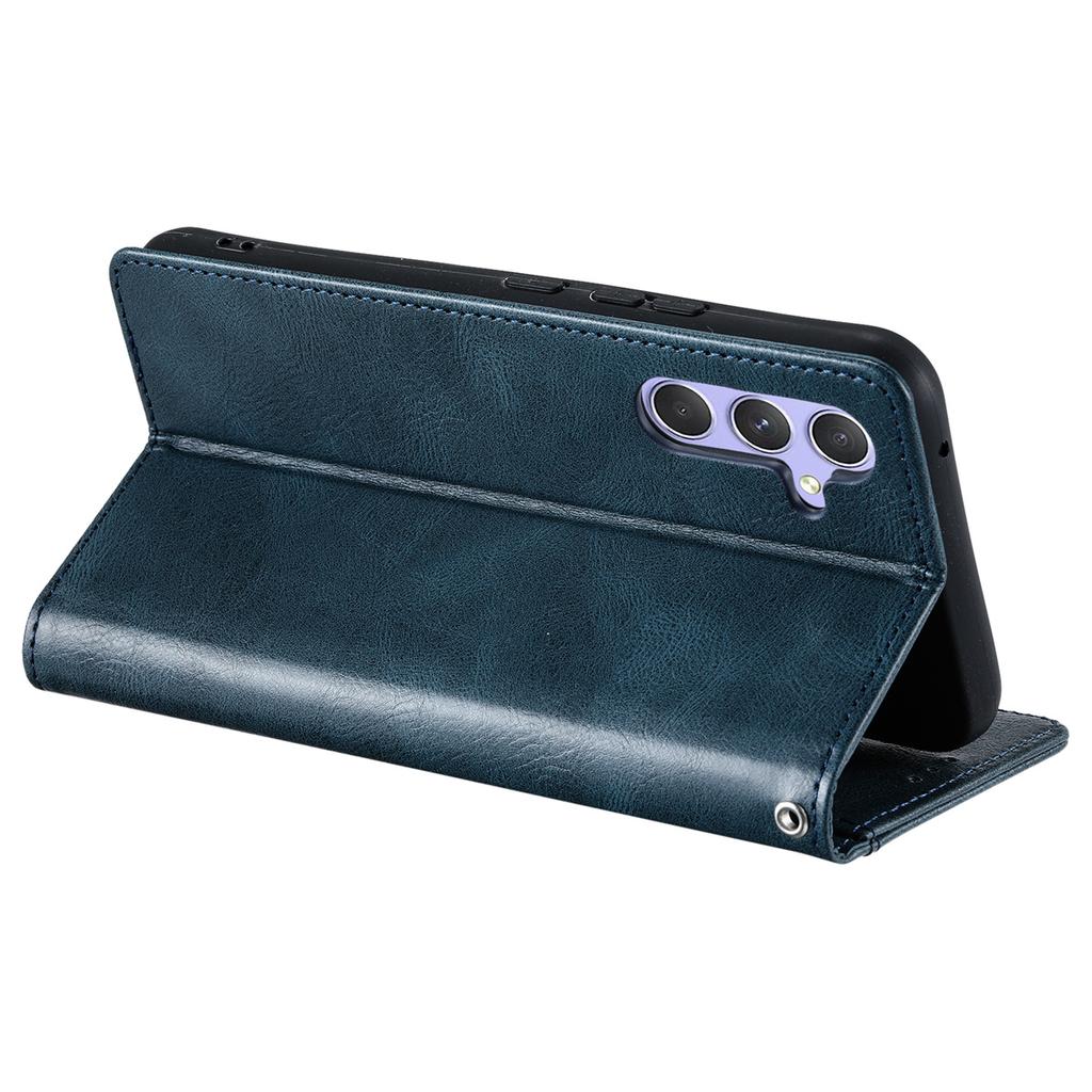 013 Style For Samsung Galaxy A56 5G Case PU Leather Anti-Fall Phone Cover with 6 Card Slots