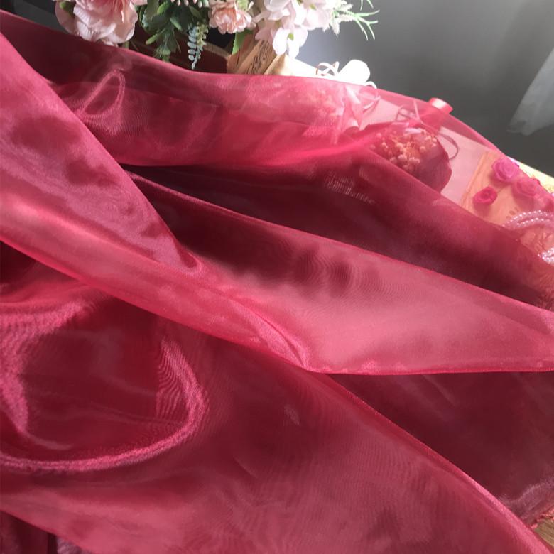 Fir de Cristal Strălucitor Plasă Mată cu Luciu de Apă Țesătură de Nuntă High-end Organza Crocantă Țesătură de Designer DIY Decorare Scenă Nuntă