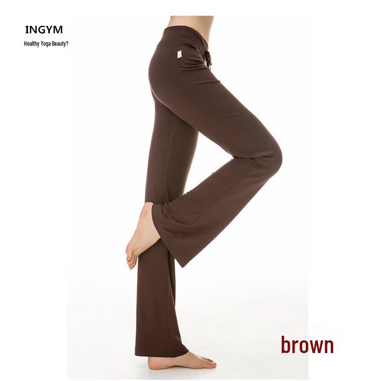 Women's Modal Micro-Flare Fitness & Dance Pants - Loose Yoga & Casual Long Pants