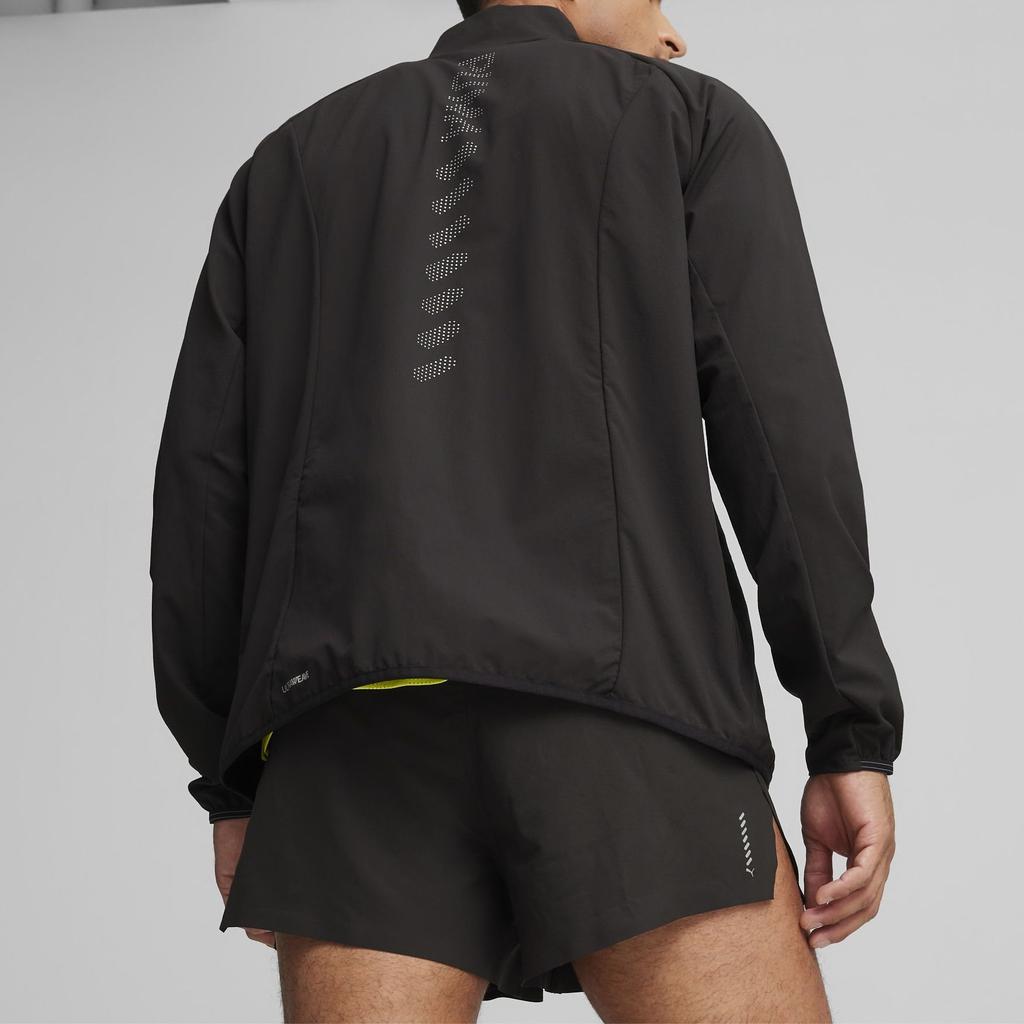 Puma Solid Color Sports Running Casual Stand Collar Long Sleeve Jacket Men Jackets Black 524984-01