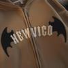 Unisex Retro Devil Horn Hooded Cardigan: Stylish, Loose-Fit Jacket for All