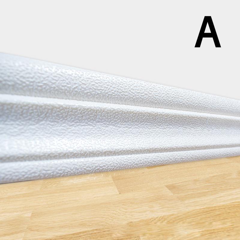 Papel tapiz autoadhesivo de zócalo de 2,35 m, línea de cintura, borde de mármol 3D, adhesivo de pared extraíble