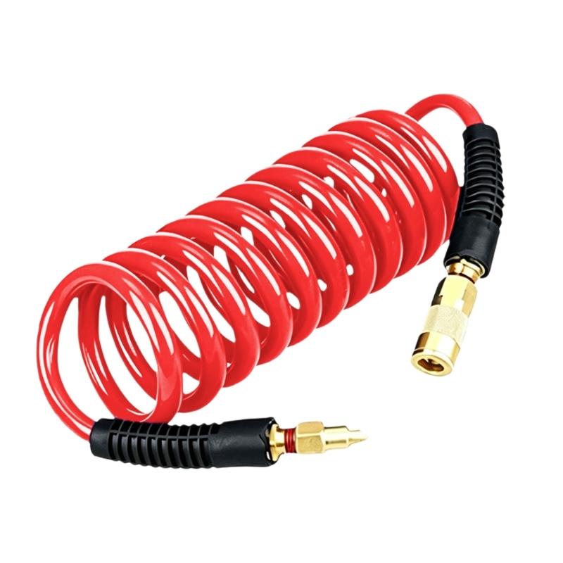 1.0 MPa 2 Mm Air Compressor Hose with PU Coiled Body for Repair Work, Inflation Service, Workshop Storage and Daily Garage Service