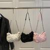 Ladies Summer New Romantic Cute Mesh Flower Shoulder Bag Commuter Chain Armpit Bag