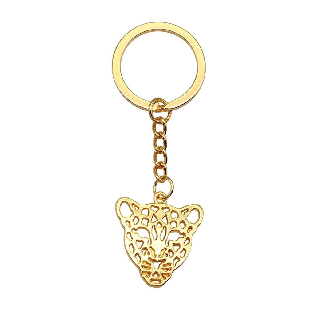 Bear Charm Tiger Keychain Wild Animal Pendants Key Ring 28mm